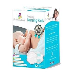 img 1 attached to Primo Passi - 125 Count Disposable Nursing Pads: Super Absorbent, Ultra Comfortable, Individually Wrapped and Leakproof Breast Pads for Breastfeeding