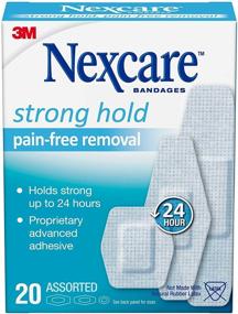 img 1 attached to 💪 Nexcare Strong Hold Bandages, Assorted, 20 Bandages Per Box - Pack of 2