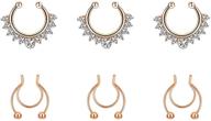 rings stainless septum non pierced silver logo