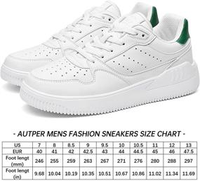 img 2 attached to 👟 Autper Men's Fashion Sneakers: Classic Walking Shoes for Style and Comfort