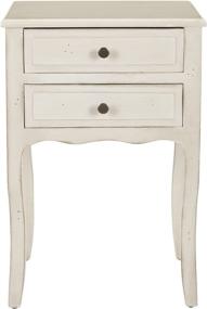 img 3 attached to 🏺 Safavieh Lori White 2-Drawer End Table: Stylish Storage for Your Home