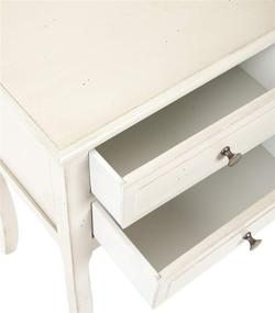 img 1 attached to 🏺 Safavieh Lori White 2-Drawer End Table: Stylish Storage for Your Home