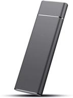 💽 2tb portable ultra-thin external hard drive with type-c usb3.1, ideal for pc, laptop, mac - black (model: 2tb-yop-a2) logo