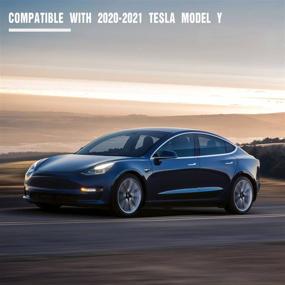 img 3 attached to 🚗 MIROZO TPE Всепогодные коврики для пола для Tesla Model Y (2019-2021) - Полный набор вкладышей, черный - Улучшенная защита на все сезоны для 1-го и 2-го ряда