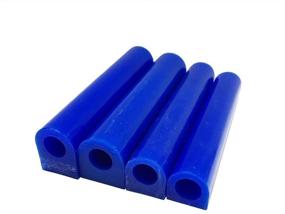 img 1 attached to 🔵 Hard Wax Blank Tube for Carving Rings Mold, NIUPIKA Large Flat-Sided Carving Wax Ring Tube - Blue Color (All Sizes)