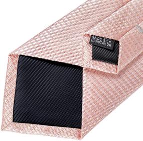img 1 attached to DiBanGu Wedding Tie Accessory Set: Necktie, Pocket Square, Cufflink