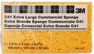 3m commercial sponges c41 7456-t, extra large size 7-1/2 x 4-3/8 x 2-1/16 inches logo