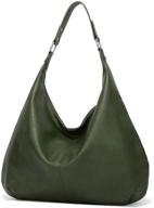 ashioup top handle shoulder leather handbags women's handbags & wallets logo