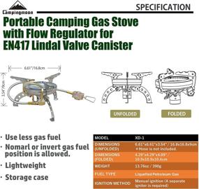 img 3 attached to CAMPINGMOON Portable Camping Backpacking Regulator
