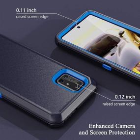 img 1 attached to Premium Navy Blue Samsung Galaxy A51 Case - Heavy Duty Shockproof Protector Cover with Belt Clip Holster for 6.5 inch Samsung Galaxy A51 4G Version - Buy Now!