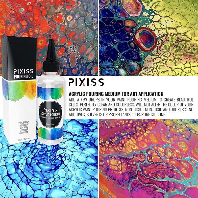 Acrylic Pouring Oil - 100% Silicone - Art Applications - 4 Ounces