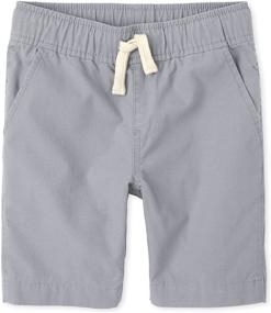 img 4 attached to Стильная детская одежда для мальчика: джоггеры "Solid Jogger Shorts" от Children's Place - комфортные и модные шорты.