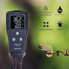 img 1 attached to 🌡️ DHC101 Digital Humidity Controller - Optimized for Reptile Grow Tent, Mushroom Greenhouse, Homebrew Fermentation, with Pre-wired Outlet for Humidifier/Dehumidifier