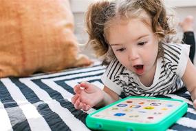 img 2 attached to 📱 Baby Einstein Magic Touch Curiosity Tablet: Wooden Musical Toy for Babies 6 Months and Up