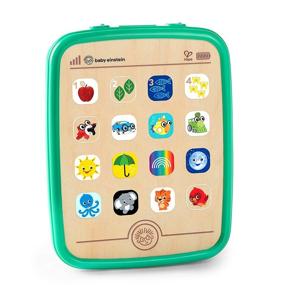 img 4 attached to 📱 Baby Einstein Magic Touch Curiosity Tablet: Wooden Musical Toy for Babies 6 Months and Up