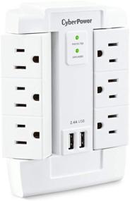 img 4 attached to CyberPower CSP600WSURC2 Surge Protector: 6 Outlet Wall Tap with USB Charging Ports - 1200J/125V