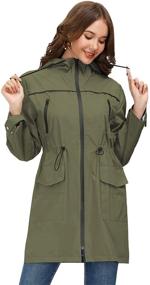 img 2 attached to JASAMBAC Petite Waterproof Trench Raincoat - Women's Clothing, Coats, Jackets & Vests