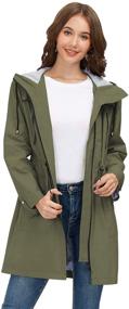 img 3 attached to JASAMBAC Petite Waterproof Trench Raincoat - Women's Clothing, Coats, Jackets & Vests