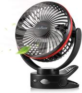 🔋 keynice rechargeable clip fan: portable, versatile 4-speeds stroller fan with night light - perfect for camping, emergencies, desktop, and more! логотип