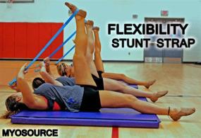 img 2 attached to 📣 Cheerleading Flexibility Stunt Strap - Enhance Stretching and Optimize Stunts for Cheer, Dance, Gymnastics & Physical Therapy - Digital Training Download and Starter Guide - Offered in 6 Vibrant Colors