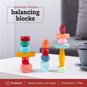 img 3 attached to 🧗 Master the Art of Balance with Wooden Balancing Blocks Stacking Lightweight