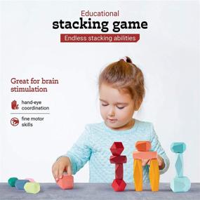 img 2 attached to 🧗 Master the Art of Balance with Wooden Balancing Blocks Stacking Lightweight