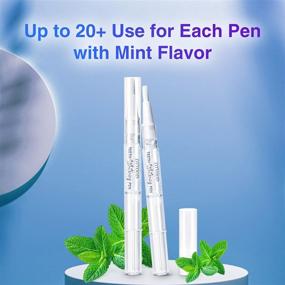 img 3 attached to 🌟 LOVOOD Teeth Whitening Pen - 2 Pcs, 20+ Uses, Painless & Effective, No Sensitivity, Travel Friendly, Easy to Use - Get a Beautiful White Smile with LOVOOD Tooth Whitener, Natural Mint Flavor