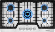cooktop gasland gh2365sf propane stainless logo