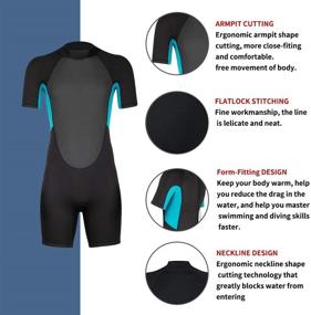 img 1 attached to Nataly Osmann Neoprene Wetsuits Snorkeling Sports & Fitness and Water Sports