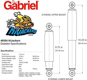 img 1 attached to 🚗 Gabriel 49304 Shock Absorber - Enhanced Performance, 2 Pack