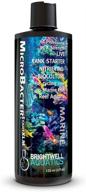 🐠 enhance your saltwater marine reef aquarium with brightwell aquatics microbacter start xlm - live bacteria culture for effective biological filtration and nitrification logo