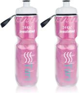 🚰 tari insulated squeeze water bottle - 24oz - 2 pack - stay hydrated on-the-go! логотип