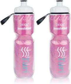 img 2 attached to 🚰 Tari Insulated Squeeze Water Bottle - 24oz - 2 Pack - Stay Hydrated on-the-go!