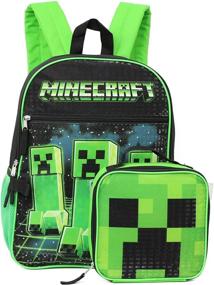 img 4 attached to Minecraft Creeper Full Backpack Lunchbox: 🎒 Perfect for Minecraft Fans on the Go!