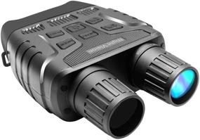 img 4 attached to 🔦 Bush Tech Military Grade Digital Night Vision Binoculars: See Clearly in Total Darkness, Perfect for Hunting, Wildlife Photography, and Video - Includes Large Viewing Screen, 32 GB Card, Neck Strap, and Case