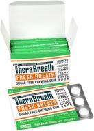 🍊 therabreath fresh breath chewing gum: zinc with citrus mint flavor - pack of 6 (10 count) logo