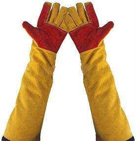 img 4 attached to 🧤 23.6-Inch Long Sleeve Welding Safety Gloves with Kevlar Stitching - Heat Resistant Gauntlets for Welders, Wood Burners, Stoves, Fire, and BBQs - Ideal Gifts for Men, Dad, Husband (23.6 Inches)