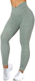 img 4 attached to RXRXCOCO Lifting Leggings Workout Waisted Sports & Fitness in Running