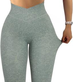 img 1 attached to RXRXCOCO Lifting Leggings Workout Waisted Sports & Fitness in Running