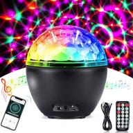 bluetooth disco light with remote control - crazyfire party light for parties, holidays, weddings, and kids' room - 16 light modes strobe lights (built-in battery) логотип