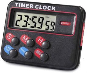 img 4 attached to ⏲️ Kitstar Magnetic Digital Timer for Kitchen Cooking, Countdown Stopwatch - Ideal for Coffee Shops, Restaurants (Black)