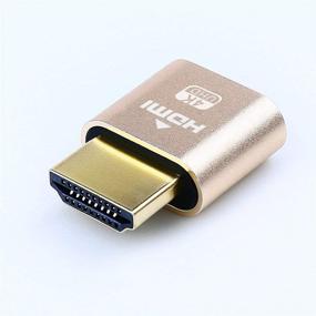 img 1 attached to 🖥️ DTECH HDMI Dummy Plug 4K Display Emulator: Enhance Compatibility on Windows, Mac OSX, Linux (fit-Headless, 3 Pack)