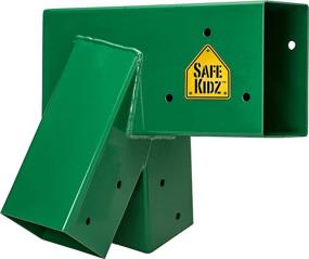 img 4 attached to 🏞️ Безопасный комплект качелек Safe Kidz Deluxe из дерева со скобами: надежная установка с помощью стальных качелечных скоб, подвесных конструкций для игровых наборов и простых инструкций по сборке.