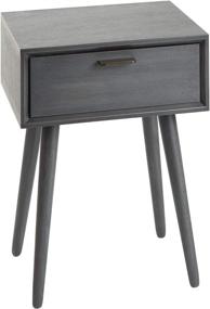 img 4 attached to 🌟 Stunning Silverwood Gunmetal Side Table: A Perfect Addition for Any Space