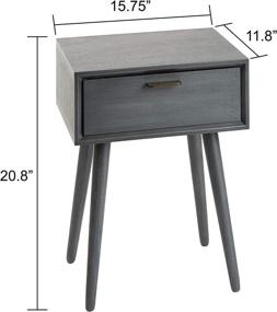 img 1 attached to 🌟 Stunning Silverwood Gunmetal Side Table: A Perfect Addition for Any Space