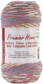 img 1 attached to 🧶 Premier Yarns Home Cotton Grande Yarn, Multi-Rosy Cheeks - Vibrant and Soft Cotton Yarn for Your Next Project!