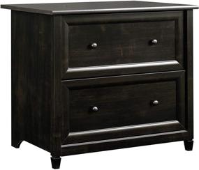 img 4 attached to 🗄️ Sauder Edge Water Lateral File Cabinet with Estate Black Finish