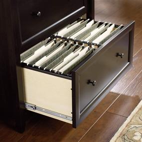 img 1 attached to 🗄️ Sauder Edge Water Lateral File Cabinet with Estate Black Finish