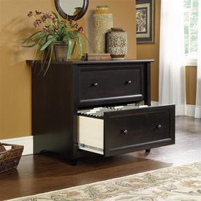 img 2 attached to 🗄️ Sauder Edge Water Lateral File Cabinet with Estate Black Finish