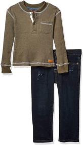 img 2 attached to 👕 All Mankind Toddler Thermal Heather Boys' Clothing: Stay Warm and Stylish!